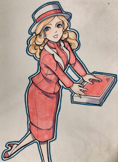 Barbie Day To Night 1985 Marker Illustration 2024